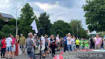 Demo vor dem Besuch des Ministerpräsidenten in Aalen - Schwäbische Post