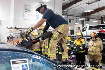 View photos of first responders training to extricate victims from crashed vehicles