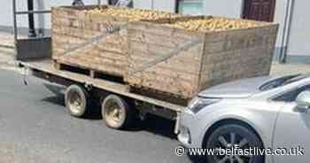 Runaway potato trailer damages cars in Comber - Belfast Live