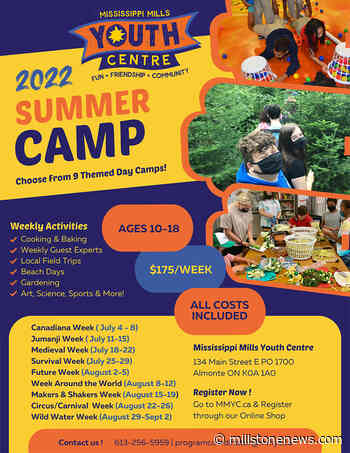 Mississippi Mills Youth Centre's Summer Camp Returns in July 2022! - Millstone News