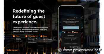 TABLZ MONETIZES RESTAURANT'S DINING ROOM AS PHYSICAL ASSET DISRUPTING RESTAURANT PROFITABILITY WITH 3D TECH