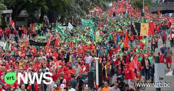 Nationale actiedag - 70.000 betogers in Brussel, Brussels Airport verwacht dinsdag en woensdag veel reizigers - VRT NWS