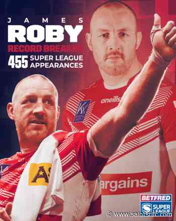 Watch: Roby becomes record breaker! - St.Helens RFC - St.Helens R.F.C.