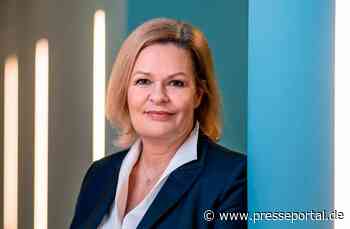 Faeser: Ungleichgewichte durch Preissteigerungen dürfen nicht zu stark werden