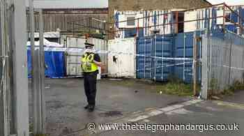 Police cordon in place on Thornbury Road, Bradford, today - Telegraph and Argus