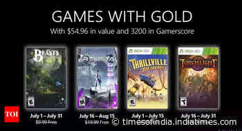 Microsoft announces July games for Xbox Live Gold members - Times of India