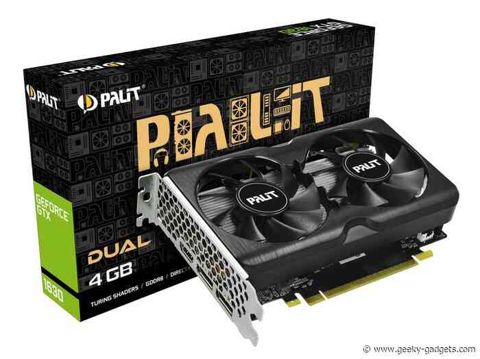 Palit GeForce GTX 1630 Dual Series Turing based graphics card