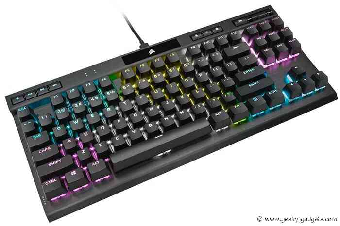 Corsair K70 RGB TKL Champion series optical mechanical gaming keyboard $150