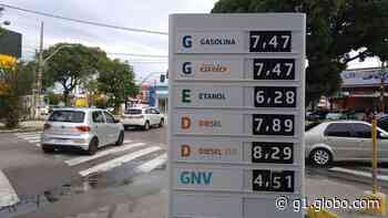 Preço da gasolina diminui em postos de Natal e volta a ficar abaixo de R$ 7,50 - Globo