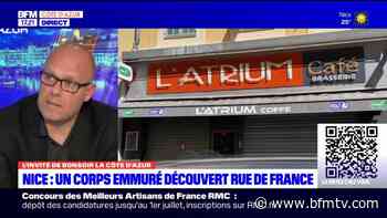 Nice : l'enquête est en cours après la découverte d'un corps coulé dans le mur d'un bar - BFMTV