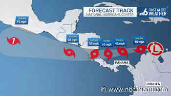 Potential Tropical Cyclone Two Continues Westward Track Across Caribbean Sea
