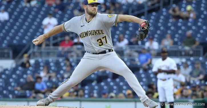 Houser leaves game early with injury as Brewers lose to Pirates, 8-7