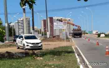 Trânsito sobre a ponte do rio Poxim, em Aracaju, será parcialmente bloqueado pelos próximos 30 dias - Globo