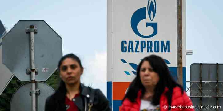 Russian gas giant Gazprom's shares slumped 30% after it nixed dividends for the first time since 1998