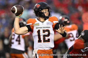 B.C. Lions still unbeaten after thrilling 34-31 win over Redblacks - Creston Valley Advance