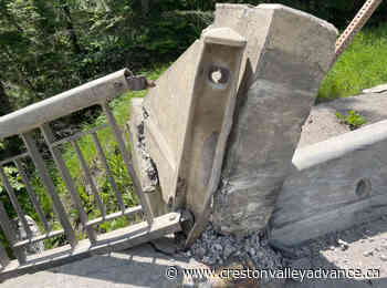 Multi-vehicle collision damages Highway 3 bridge outside of Creston - Creston Valley Advance