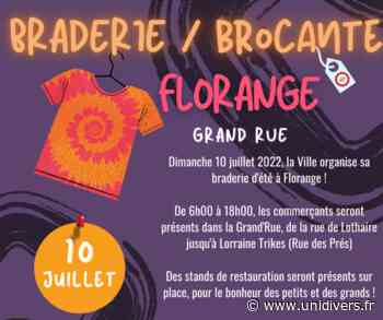 BRADERIE – BROCANTE Florange dimanche 10 juillet 2022 - Unidivers