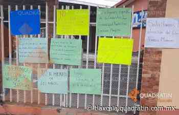 Ahora paterfamilias cierran escuela en Tlaxco, piden salida de docente - Quadratín Tlaxcala