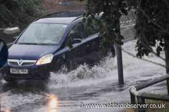 Flash flooding in Watford after town hit by thunderstorm