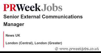 News UK: Senior External Communications Manager