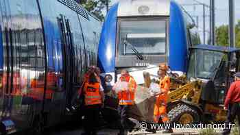 Deux trains percutent un engin de chantier à Serques, le trafic Lille-Calais interrompu - La Voix du Nord