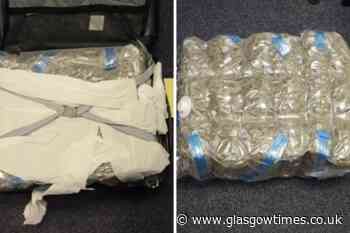 Man acting 'suspiciously' on Glasgow train left £6k of cannabis in suitcase - Glasgow Times