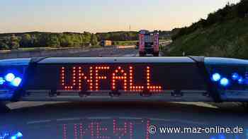 Potsdam: Unfall mit Verletztem auf A115 zwischen Babelsberg und Kleinmachnow - Märkische Allgemeine Zeitung