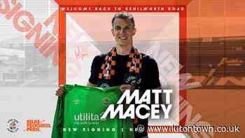 Matt Macey returns to Luton Town! | News | Luton - lutontown.co.uk