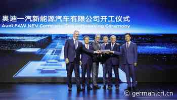 Bau von erstem chinesischem Produktionszentrum für reine Elektrofahrzeuge von Audi beginnt in Changchun - Radio China International