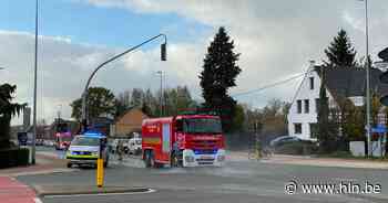 Opgedroogd beton op straat aan kruispunt Vijfhuizen | Erpe-Mere | hln.be - Het Laatste Nieuws