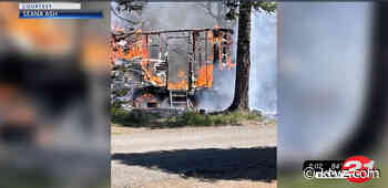 RV burns at Big Lake Campground; residents escape - KTVZ