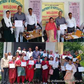Farmers’ training in ‘Art of Fruit & Vegetables Preservation' concludes at Khalleni - India Education Diary