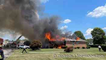 Suffolk house fire leaves 2 displaced
