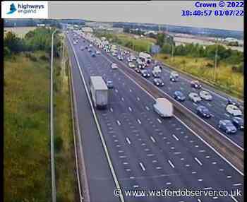 Traffic updates: crash on M25 between junctions 16 and 17