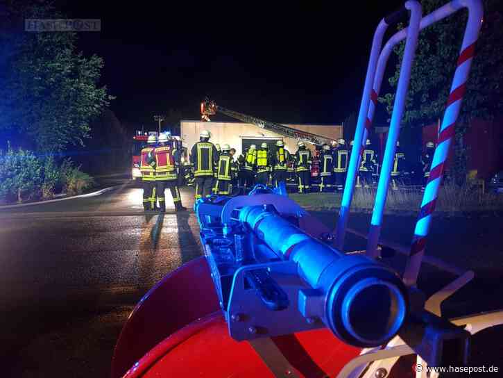 Feuer in Gewerbehalle in Melle - War Blitzeinschlag der Auslöser? - HASEPOST – Die Online Zeitung für Osnabrück