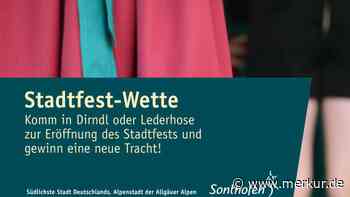 Stadtfest-Wette Sonthofen: Bürgermeister setzt bei der Sonthofer Stadtfest-Wette auf Dirndl und Lederhosen - Merkur.de
