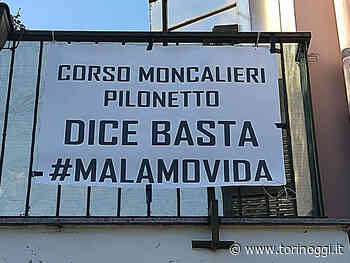 "No alla Malamovida": appesi gli striscioni sui balconi in corso Moncalieri - TorinOggi.it
