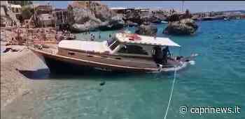 Intervento della Guardia Costiera di Capri per un'unità da diporto "spiaggiata" a Marina Piccola dopo aver imbarcato acqua - Capri News