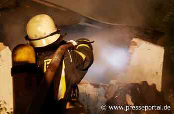 FW Celle: Garage im Immenweg brennt in Vollbrand