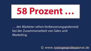 Marketing und Vertrieb müssen an einen Strang ziehen - Springer Professional