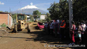 Arrancan obras de adoquinamiento en junta auxiliar de Atlixco » Oronoticias - Oronoticias