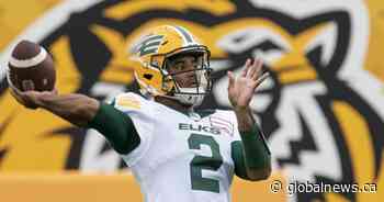 Tre Ford and Edmonton Elks win 29-25 over Tiger-Cats in Hamilton