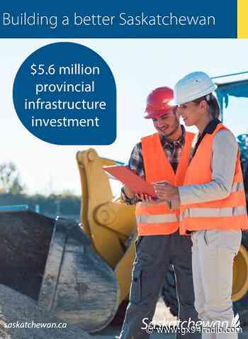 Indian Head and Kamsack among recipients of infrastructure funding from provincial and federal governments - GX94 Radio
