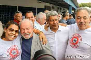 Lula desembarca em Salvador; pré-candidato do PT à presidência participa de ato em celebração ao 2 de Julho neste sábado - Globo