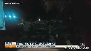 Moradores registram troca de tiros no bairro de Águas Claras, em Salvador - Globo