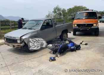Accidente vehicular dejó a una mujer embarazada herida, en Misantla - Imagen del Golfo
