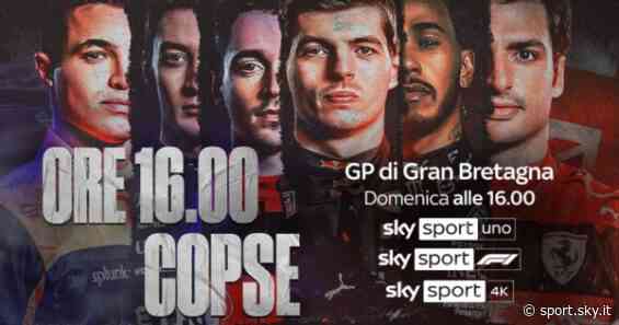 Formula 1, gli orari e dove vedere il GP Silverstone in tv - Sky Sport