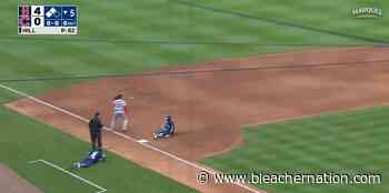 Nelson Velazquez Sends an RBI Triple Off the Wall - bleachernation.com