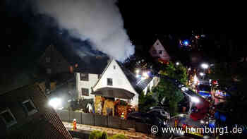 Feuer in Neu Wulmstorf zerstört Doppelhaushälfte - Hamburg 1