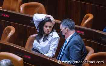 Shaked, Sa’ar may move jobs in reshuffle; Blue and White, New Hope in talks – report - The Times of Israel